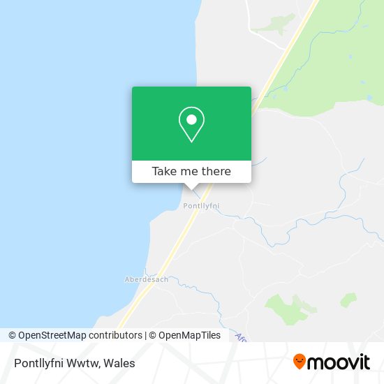 Pontllyfni Wwtw map
