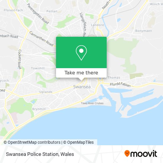 Swansea Police Station map