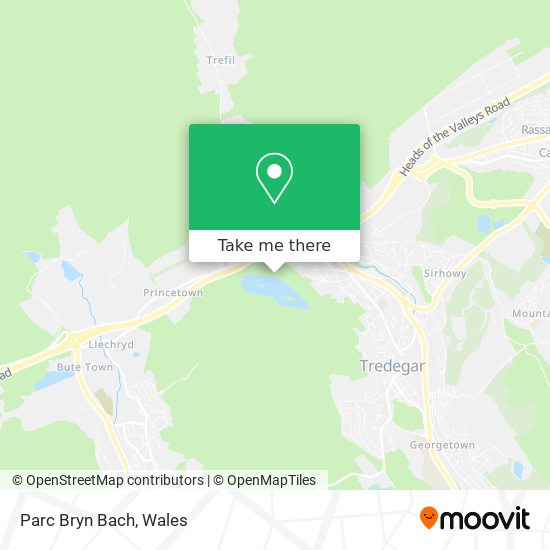 Parc Bryn Bach map