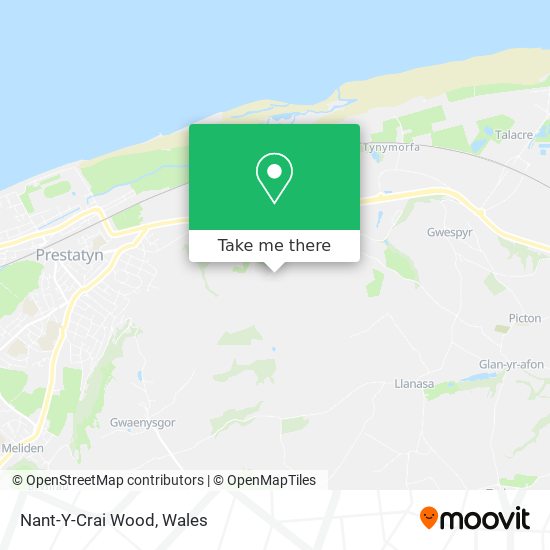 Nant-Y-Crai Wood map