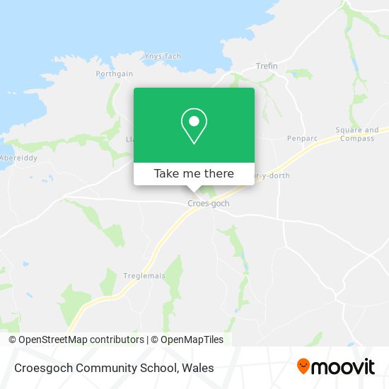 Croesgoch Community School map