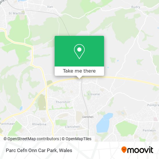 Parc Cefn Onn Car Park map