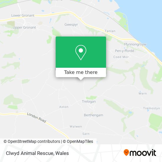 Clwyd Animal Rescue map
