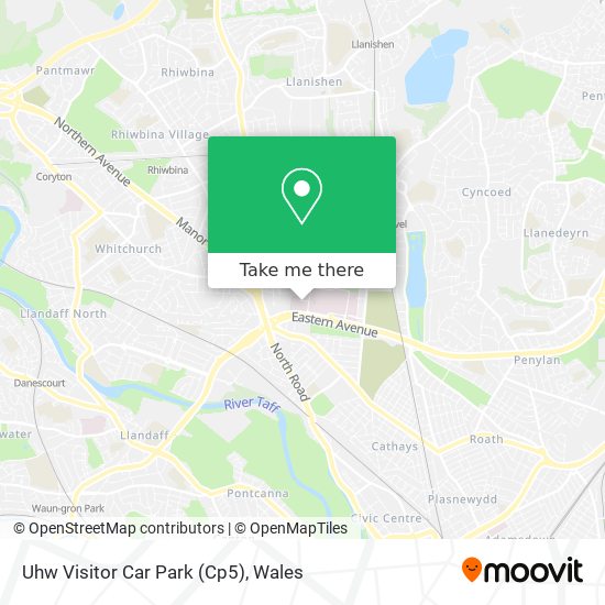 Uhw Visitor Car Park (Cp5) map