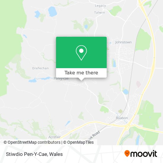 Stiwdio Pen-Y-Cae map