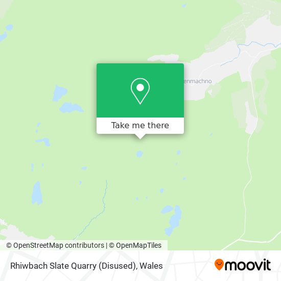 Rhiwbach Slate Quarry (Disused) map
