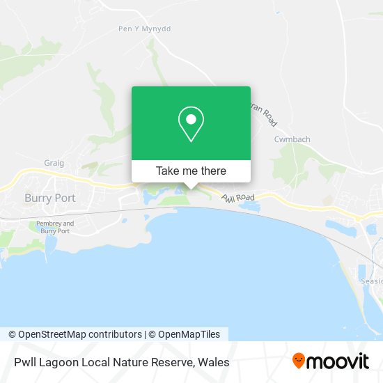 Pwll Lagoon Local Nature Reserve map