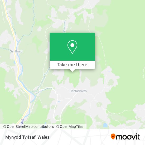 Mynydd Ty-Isaf map