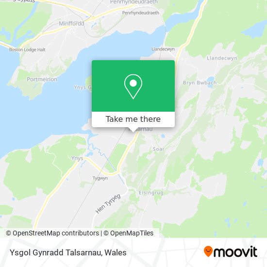 Ysgol Gynradd Talsarnau map