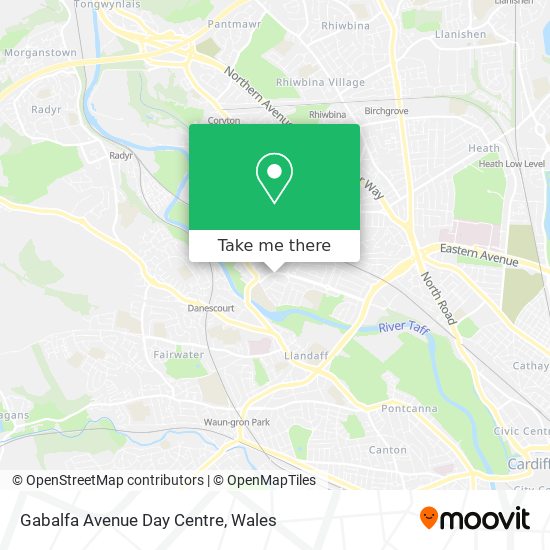 Gabalfa Avenue Day Centre map