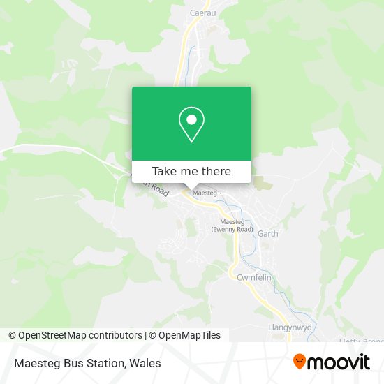 Maesteg Bus Station map