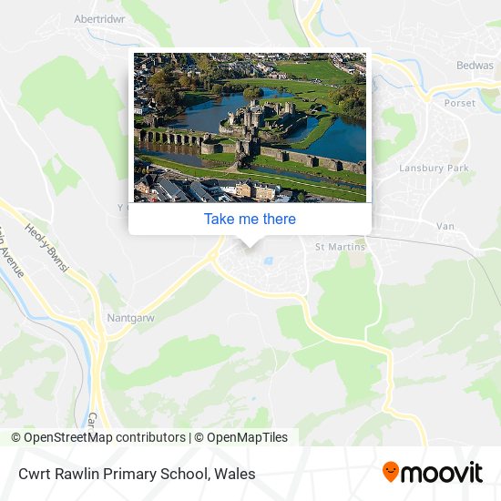 Cwrt Rawlin Primary School map
