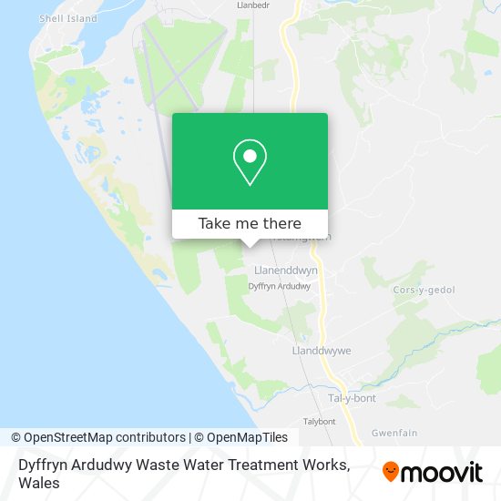 Dyffryn Ardudwy Waste Water Treatment Works map