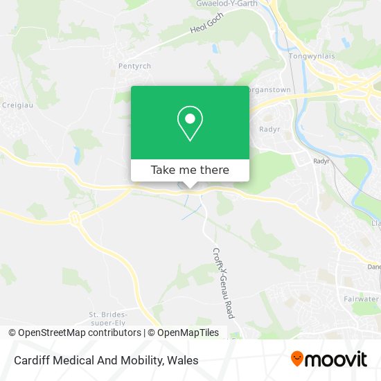 Cardiff Medical And Mobility map