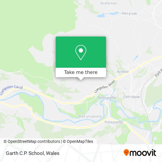 Garth C.P. School map