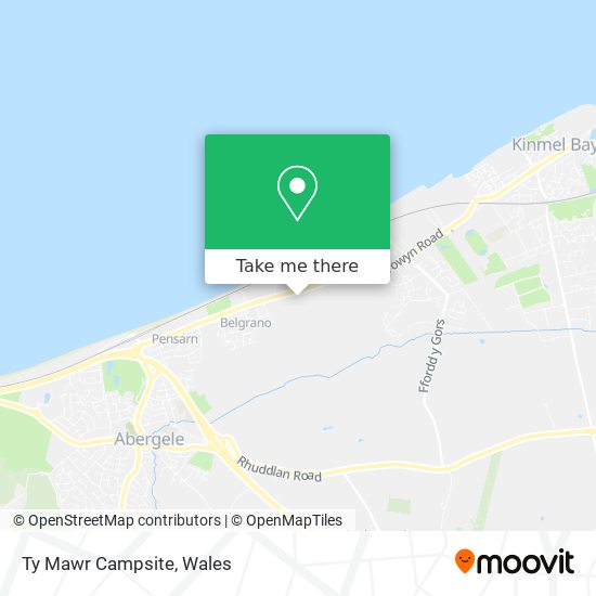 Ty Mawr Campsite map