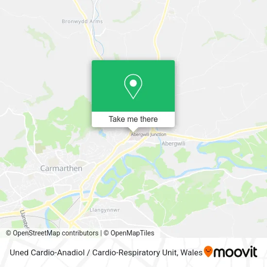 Uned Cardio-Anadiol / Cardio-Respiratory Unit map