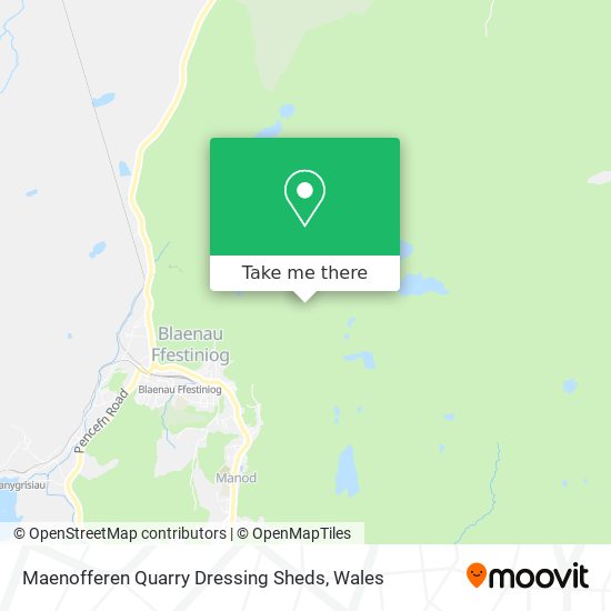Maenofferen Quarry Dressing Sheds map