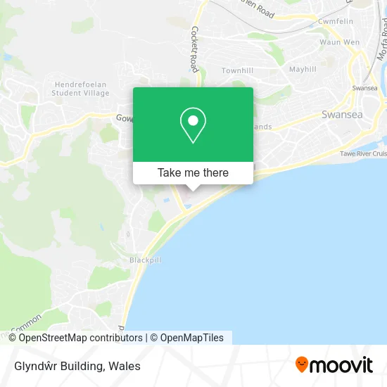Glyndŵr Building map