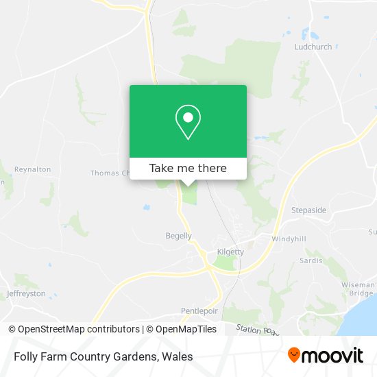 Folly Farm Country Gardens map