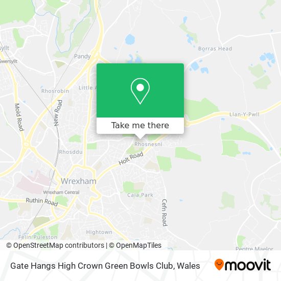 Gate Hangs High Crown Green Bowls Club map