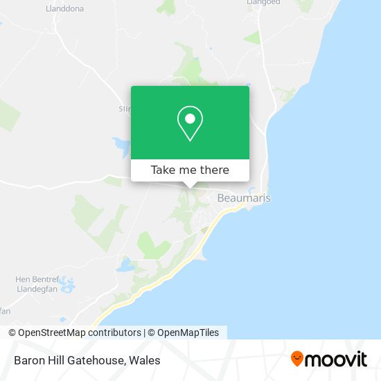 Baron Hill Gatehouse map
