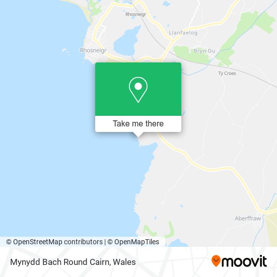 Mynydd Bach Round Cairn map