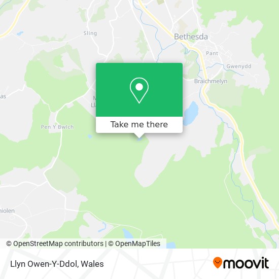 Llyn Owen-Y-Ddol map