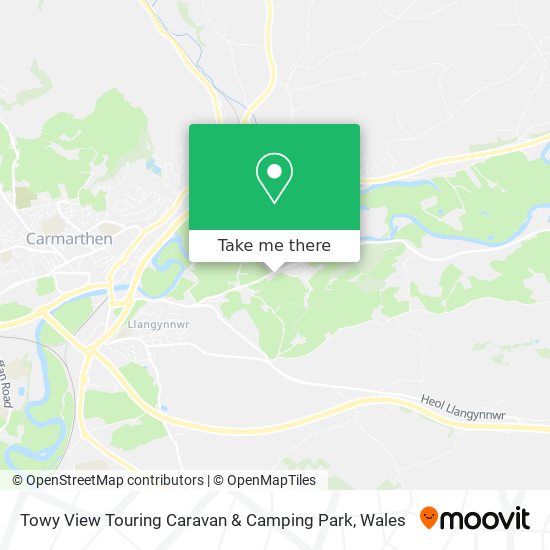 Towy View Touring Caravan & Camping Park map