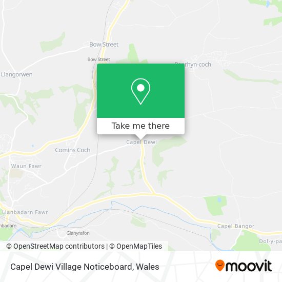 Capel Dewi Village Noticeboard map