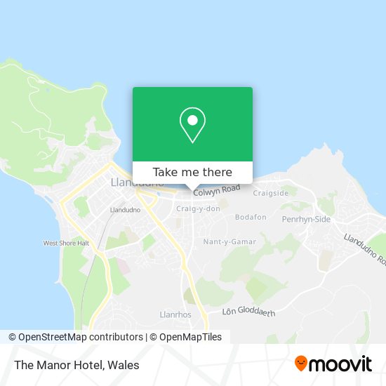 The Manor Hotel map