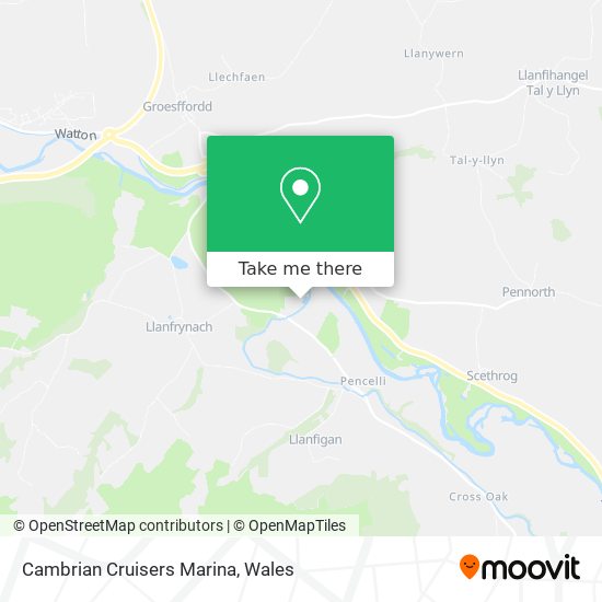 Cambrian Cruisers Marina map