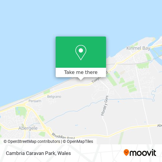 Cambria Caravan Park map