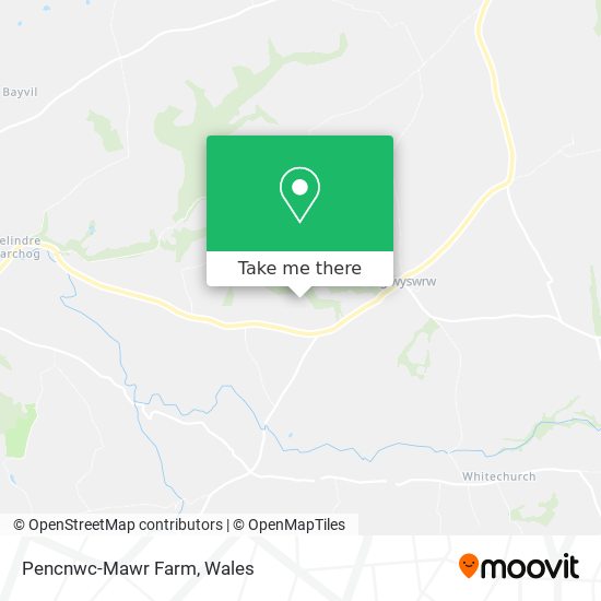 Pencnwc-Mawr Farm map