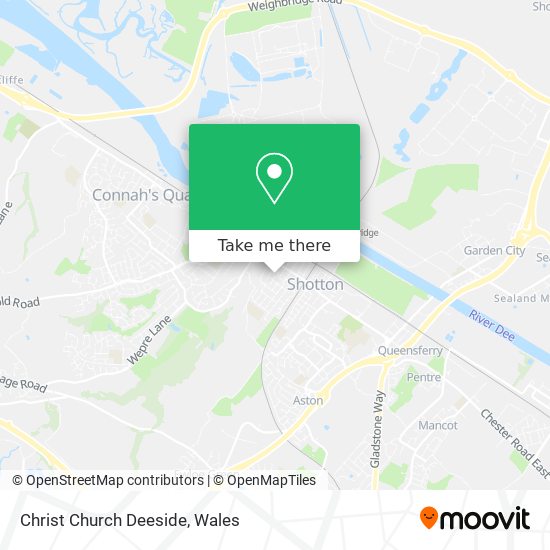 Christ Church Deeside map