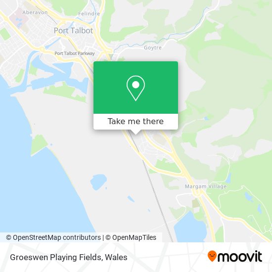 Groeswen Playing Fields map