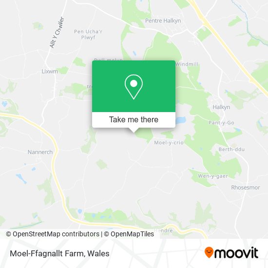 Moel-Ffagnallt Farm map
