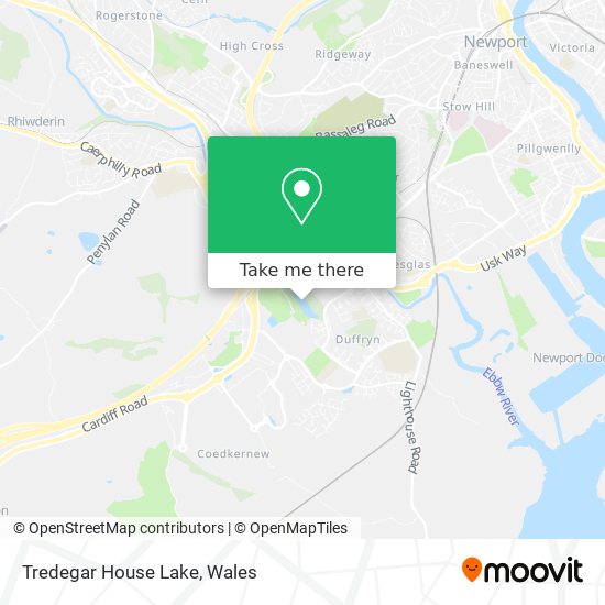Tredegar House Lake map