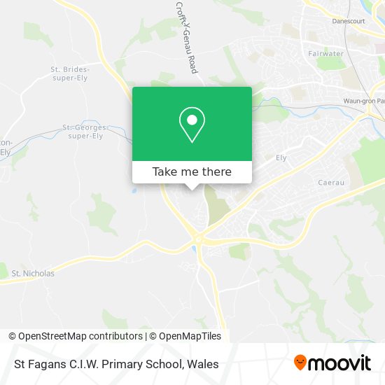St Fagans C.I.W. Primary School map