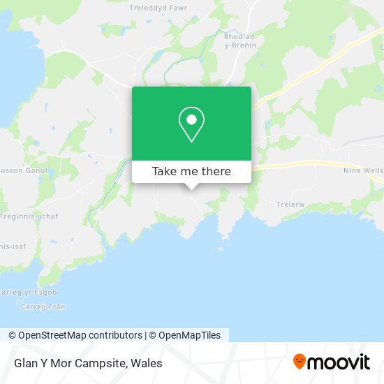 Glan Y Mor Campsite map