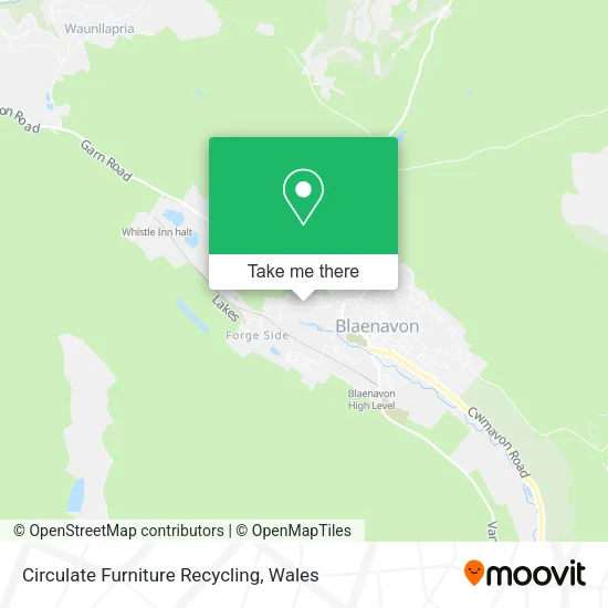 Circulate Furniture Recycling map