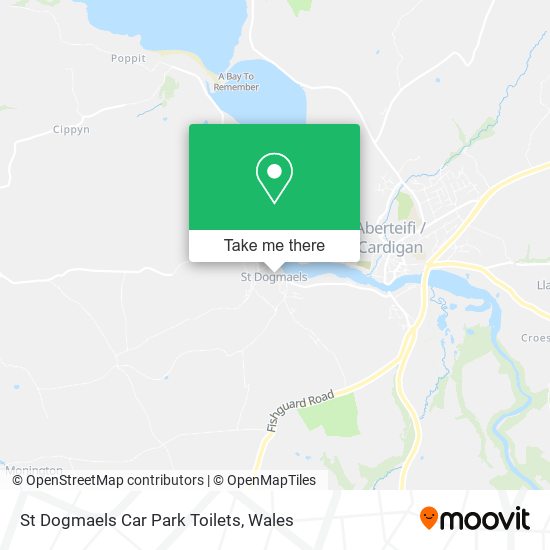 St Dogmaels Car Park Toilets map