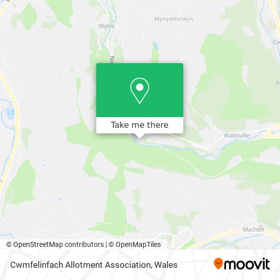Cwmfelinfach Allotment Association map