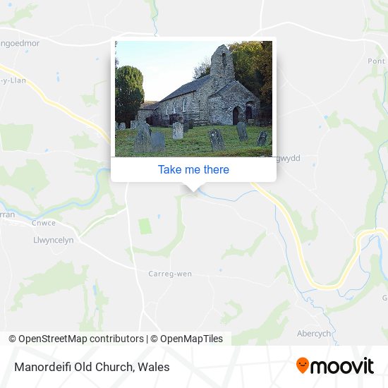 Manordeifi Old Church map