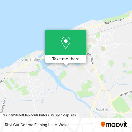 Rhyl Cut Coarse Fishing Lake map