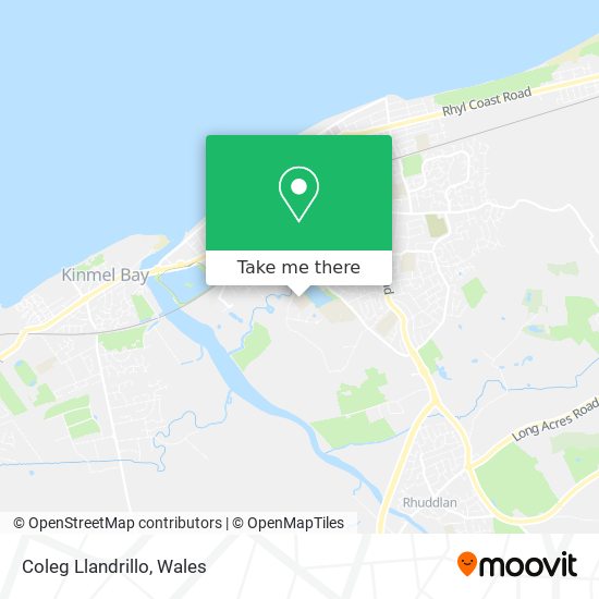Coleg Llandrillo map