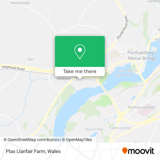 Plas Llanfair Farm map