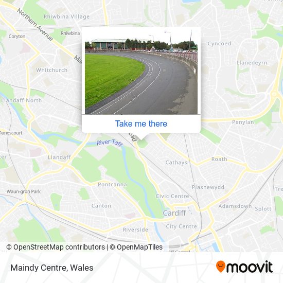 Maindy Centre map