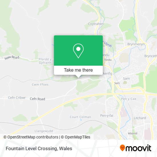 Fountain Level Crossing map