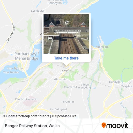 Bangor Railway Station map